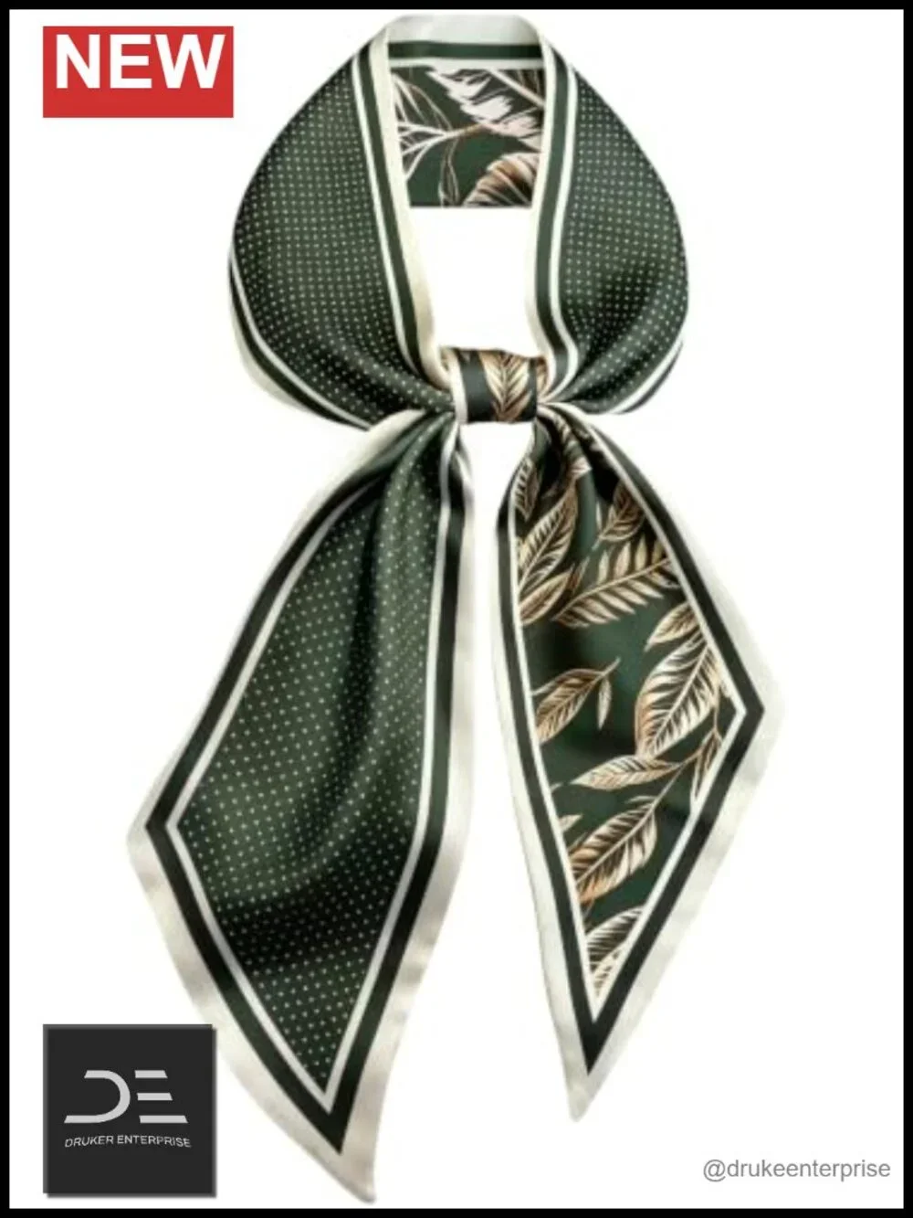 Satin Skinny Scarf for Women - Versatile Neck, Hair, Bag Scarf